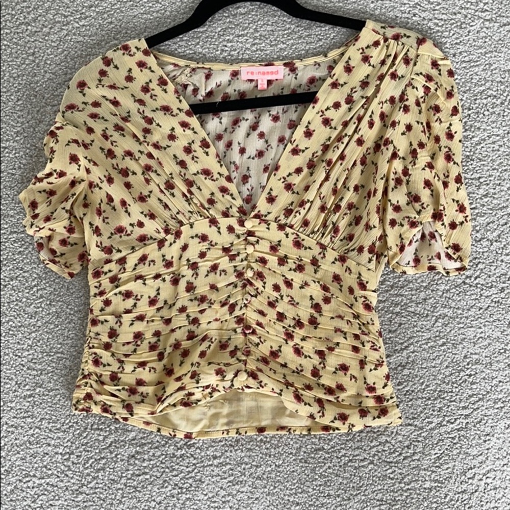 yellow blouse